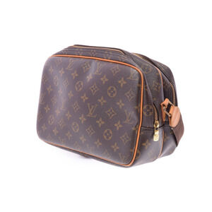 Louis Vuitton Shoulder Bag Brown Monogram Reporter Leather